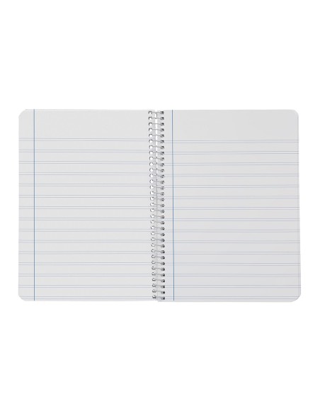 Cuaderno espiral liderpapel a4 smart tapa blanda 80h 75gr pauta 2,5mm con margen colores surtidos