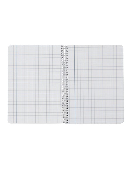Cuaderno espiral liderpapel a4 smart tapa blanda 80h 75gr cuadro 8 mm con margen colores surtidos