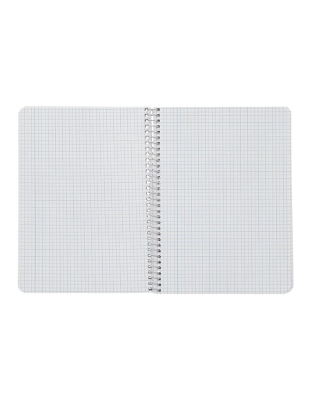 Cuaderno espiral liderpapel a4 smart tapa blanda 80h 75gr cuadro 5 mm con margen colores surtidos