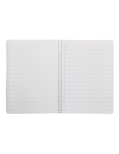 Cuaderno espiral liderpapel a4 pautaguia tapa dura 80h 90gr cuadro pautado 4mm color naranja