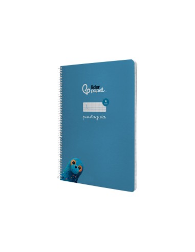 Cuaderno espiral liderpapel a4 pautaguia tapa...