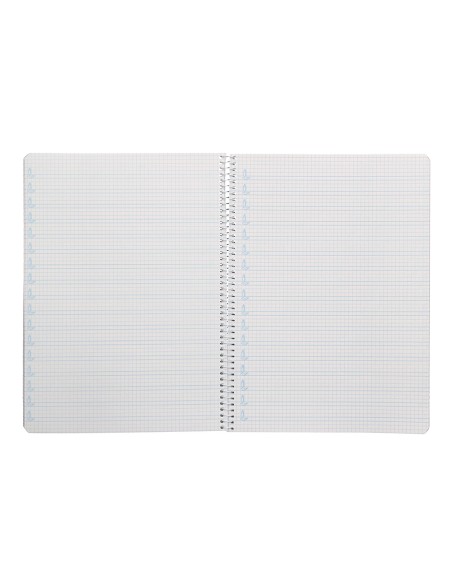 Cuaderno espiral liderpapel a4 pautaguia tapa blanda 80h 75gr cuadro pautado 4mm color amarillo