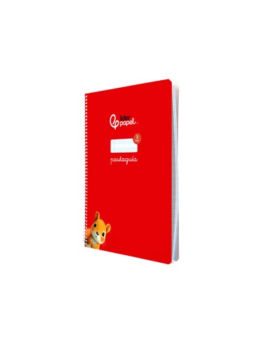 Cuaderno espiral liderpapel a4 pautaguia tapa...
