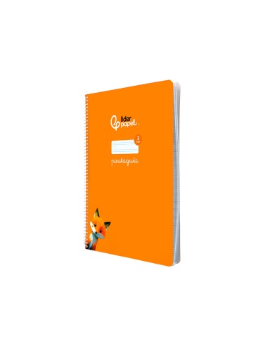 Cuaderno espiral liderpapel a4 pautaguia tapa...