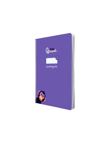 Cuaderno espiral liderpapel a4 pautaguia tapa...
