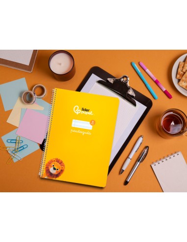 Cuaderno espiral liderpapel a4 pautaguia tapa...