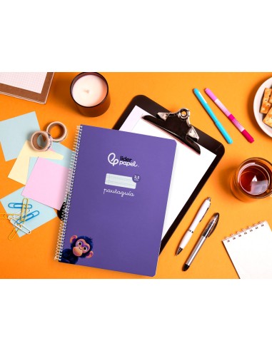 Cuaderno espiral liderpapel a4 pautaguia tapa...