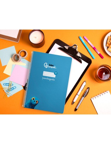 Cuaderno espiral liderpapel a4 pautaguia tapa...
