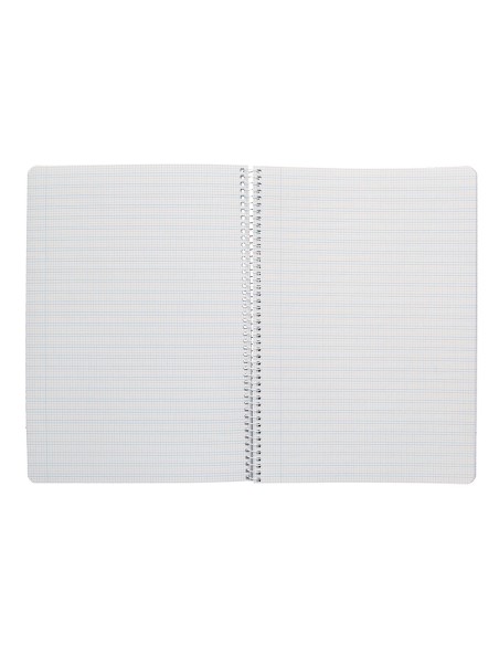 Cuaderno espiral liderpapel a4 pautaguia tapa blanda 80h 75gr cuadro pautado 2,5mm color amarillo