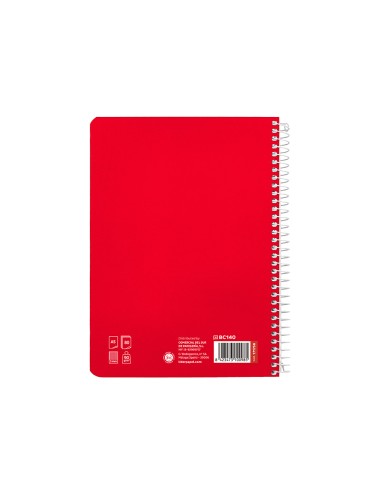 Cuaderno espiral liderpapel a5 pautaguia tapa...