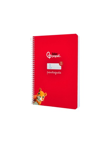 Cuaderno espiral liderpapel a5 pautaguia tapa...