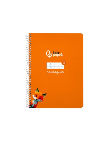 Cuaderno espiral liderpapel a5 pautaguia tapa...