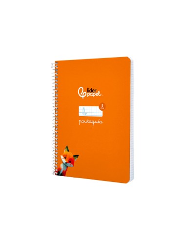 Cuaderno espiral liderpapel a5 pautaguia tapa...