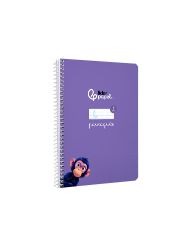Cuaderno espiral liderpapel a5 pautaguia tapa...