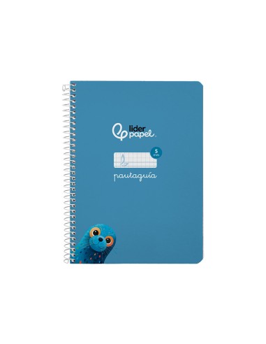Cuaderno espiral liderpapel a5 pautaguia tapa...