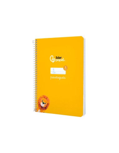 Cuaderno espiral liderpapel a5 pautaguia tapa...