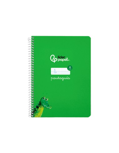 Cuaderno espiral liderpapel a5 pautaguia tapa...
