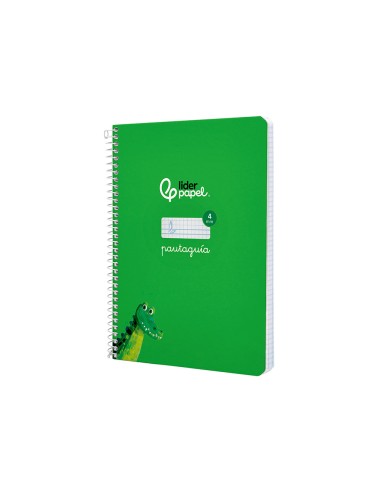 Cuaderno espiral liderpapel a5 pautaguia tapa...