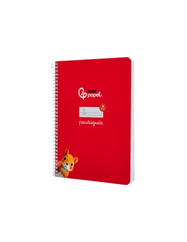 Cuaderno espiral liderpapel a5 pautaguia tapa...