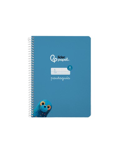 Cuaderno espiral liderpapel a5 pautaguia tapa...