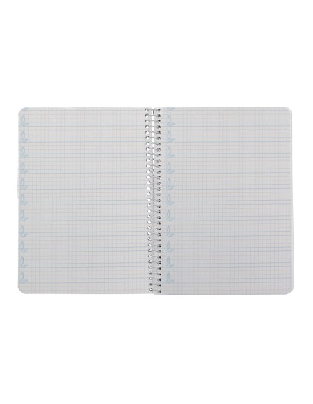 Cuaderno espiral liderpapel a5 pautaguia tapa dura 80h 90gr cuadro pautado 4mm color amarillo