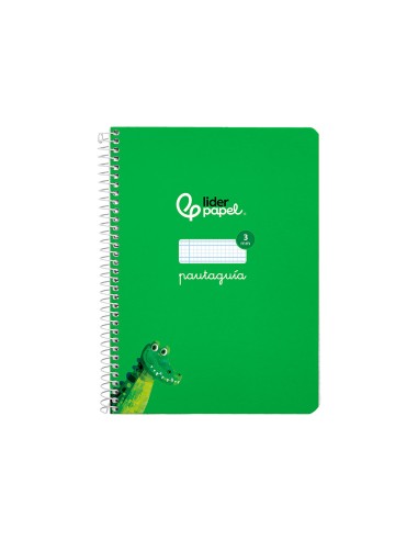 Cuaderno espiral liderpapel a5 pautaguia tapa...