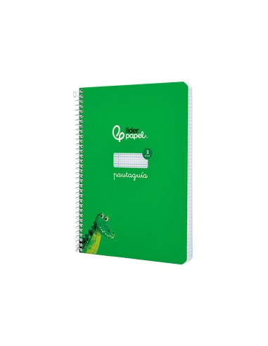 Cuaderno espiral liderpapel a5 pautaguia tapa...