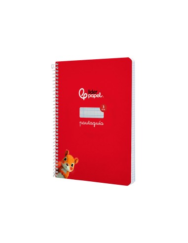 Cuaderno espiral liderpapel a5 pautaguia tapa...
