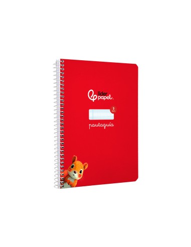 Cuaderno espiral liderpapel a5 pautaguia tapa...