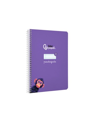 Cuaderno espiral liderpapel a5 pautaguia tapa...