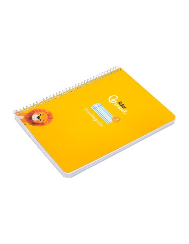 Cuaderno espiral liderpapel a5 pautaguia tapa...