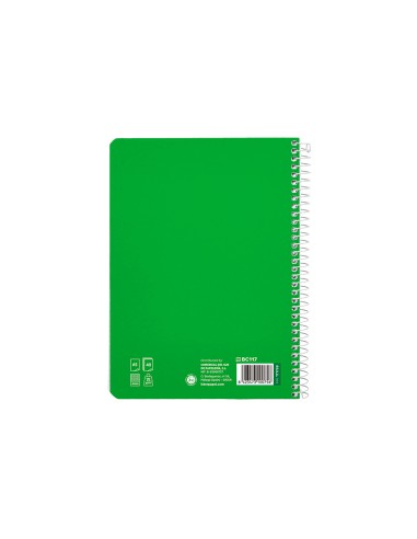 Cuaderno espiral liderpapel a5 pautaguia tapa...
