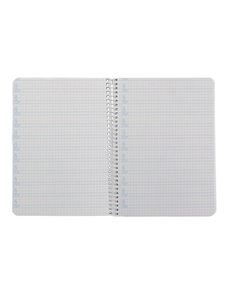 Cuaderno espiral liderpapel a5 pautaguia tapa blanda 40h 75gr cuadro pautado 4mm color verde