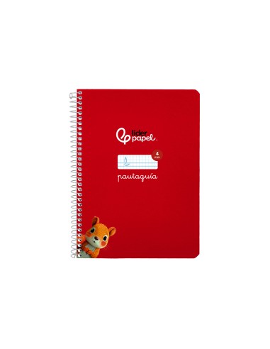 Cuaderno espiral liderpapel a5 pautaguia tapa...