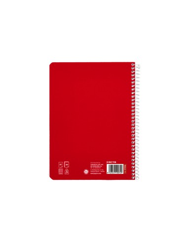 Cuaderno espiral liderpapel a5 pautaguia tapa...
