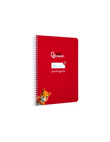 Cuaderno espiral liderpapel a5 pautaguia tapa...
