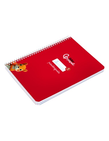 Cuaderno espiral liderpapel a5 pautaguia tapa...