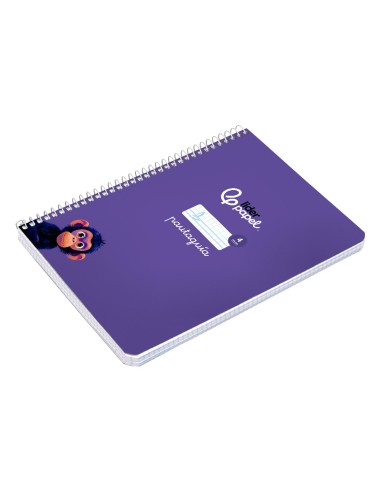 Cuaderno espiral liderpapel a5 pautaguia tapa...