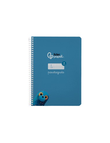 Cuaderno espiral liderpapel a5 pautaguia tapa...