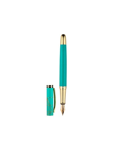 Pluma belius soiree aluminio color art deco...
