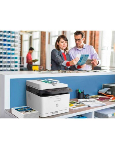 Equipo multifuncion hp color laser 179fnw fax...