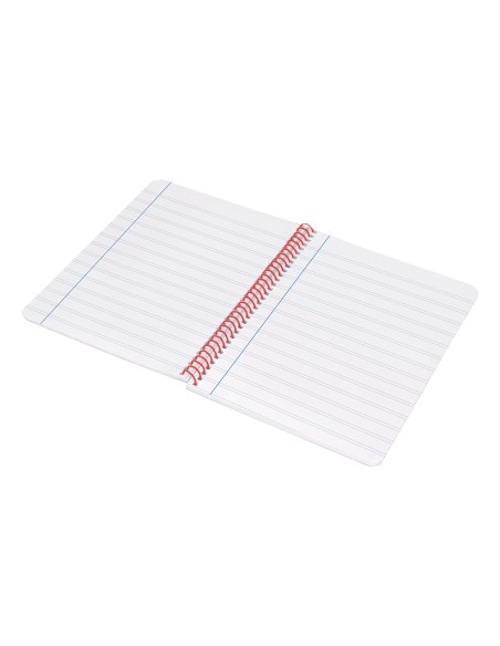 Cuaderno espiral liderpapel a4 wonder tapa plastico 80h 90gr pauta estrecha 2,5mm con margen color azul marino