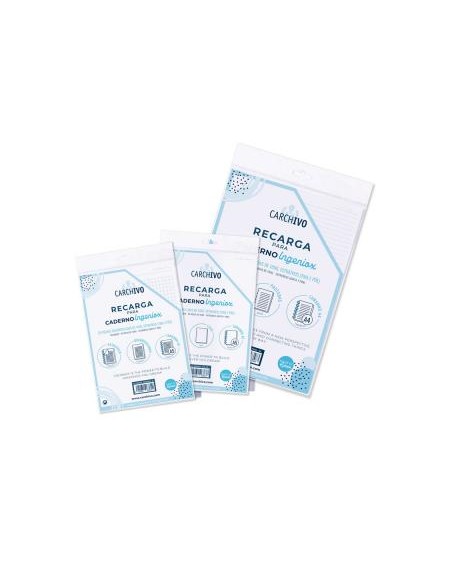 Recambio carchivo para cuaderno ingeniox din a5 50 hojas cuadricula