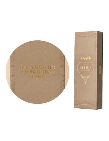 Boligrafo belius wild west aluminio color beige...