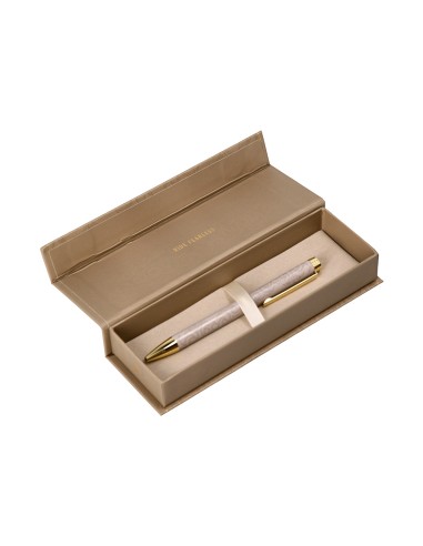Boligrafo belius wild west aluminio color beige...
