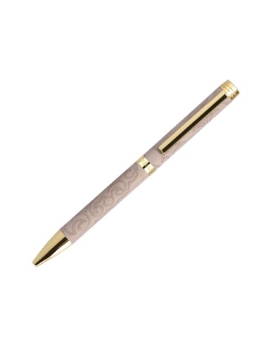 Boligrafo belius wild west aluminio color beige...
