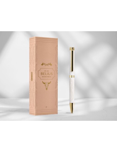 Boligrafo belius wild west aluminio color crema...