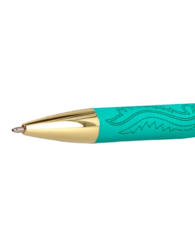 Boligrafo belius wild west aluminio color verde...