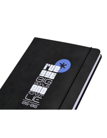 Agenda escolar antartik 25-26 encuadernada go! simil piel negro semana vista a5 bilingüepapel fsc 80 gr