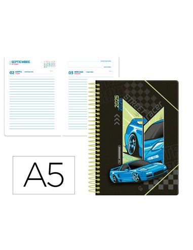 Agenda escolar liderpapel 25-26 espiral cars...